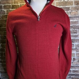 Kids Mens Womens Nautica Red Sweater